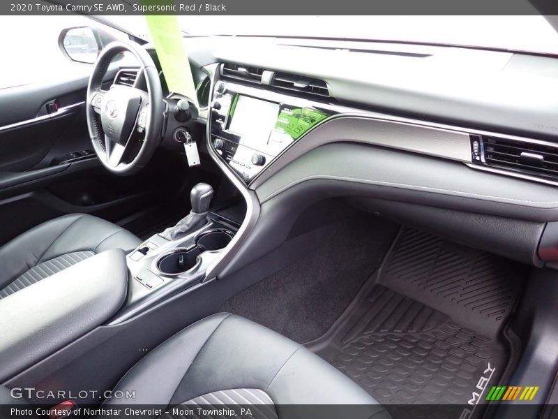 Supersonic Red / Black 2020 Toyota Camry SE AWD