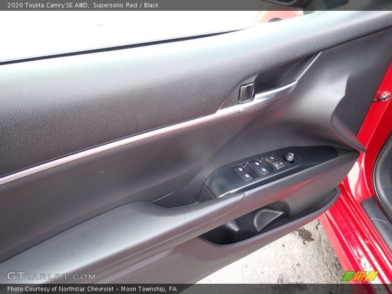 Supersonic Red / Black 2020 Toyota Camry SE AWD