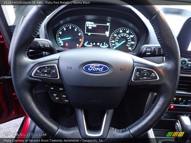 Ruby Red Metallic / Ebony Black 2019 Ford EcoSport SE 4WD