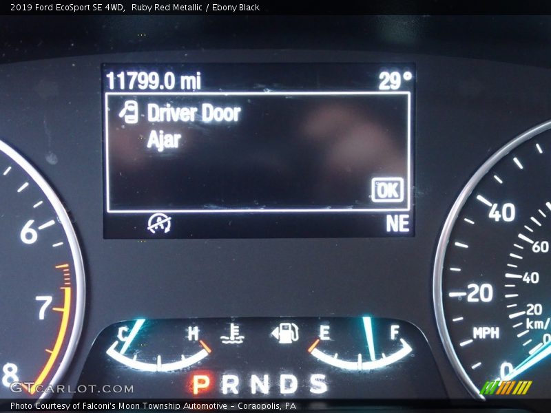 Ruby Red Metallic / Ebony Black 2019 Ford EcoSport SE 4WD