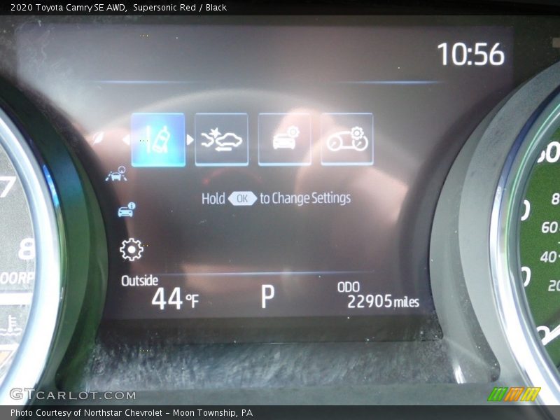 Supersonic Red / Black 2020 Toyota Camry SE AWD