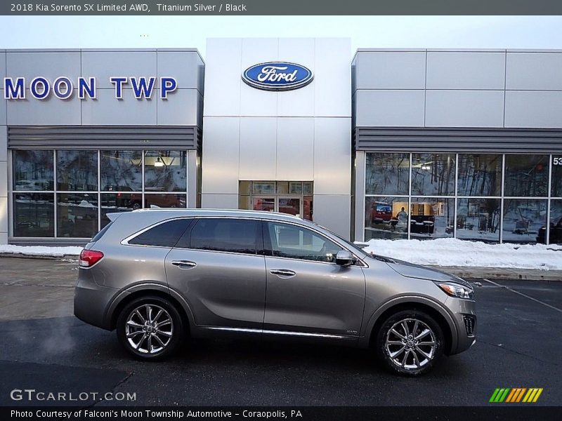 Titanium Silver / Black 2018 Kia Sorento SX Limited AWD