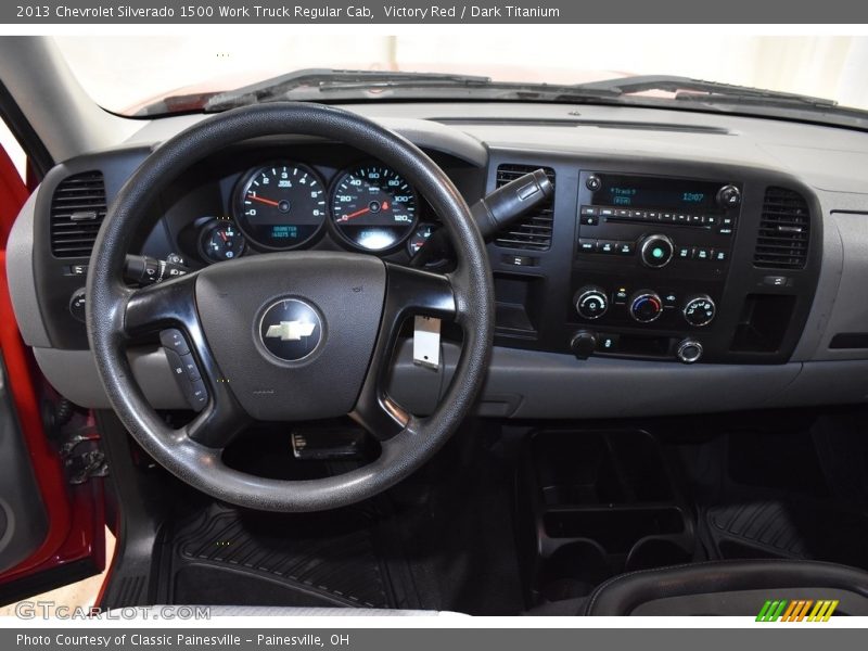 Victory Red / Dark Titanium 2013 Chevrolet Silverado 1500 Work Truck Regular Cab