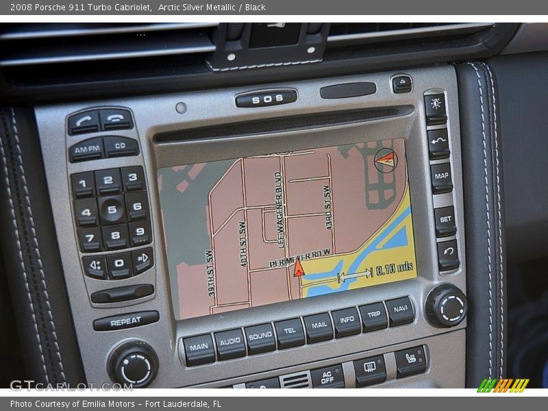 Navigation of 2008 911 Turbo Cabriolet