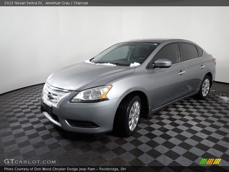 Amethyst Gray / Charcoal 2013 Nissan Sentra SV