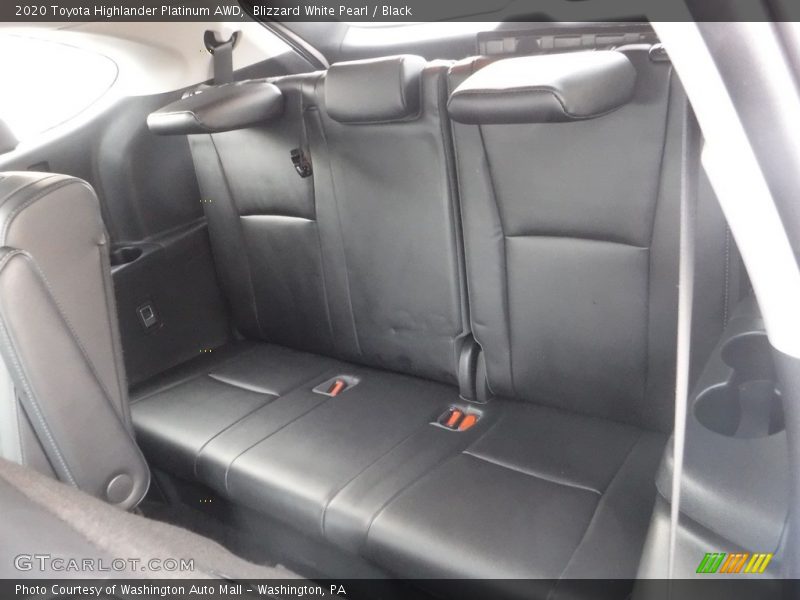Blizzard White Pearl / Black 2020 Toyota Highlander Platinum AWD