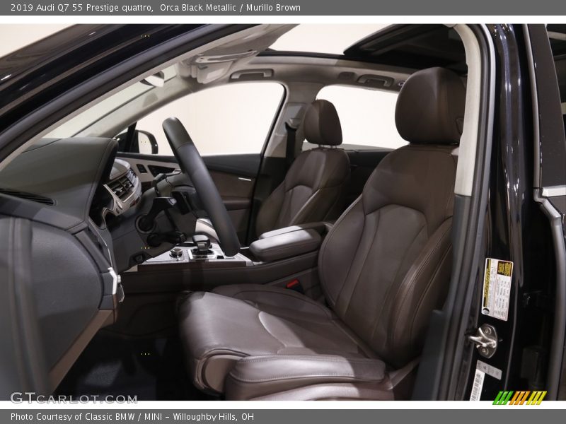 Front Seat of 2019 Q7 55 Prestige quattro