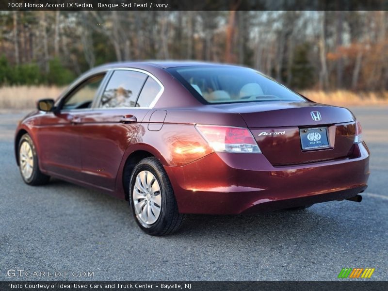 Basque Red Pearl / Ivory 2008 Honda Accord LX Sedan