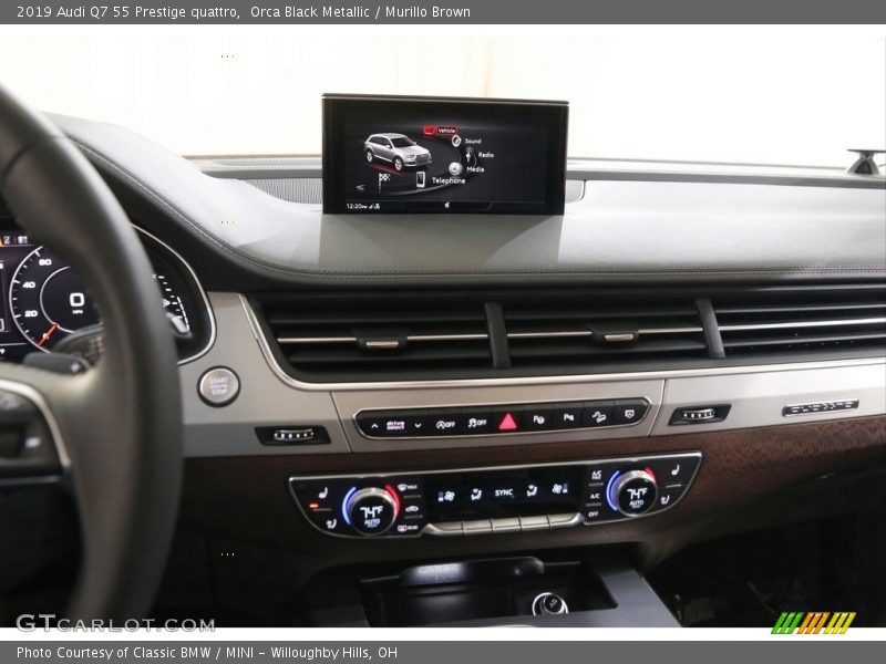 Orca Black Metallic / Murillo Brown 2019 Audi Q7 55 Prestige quattro