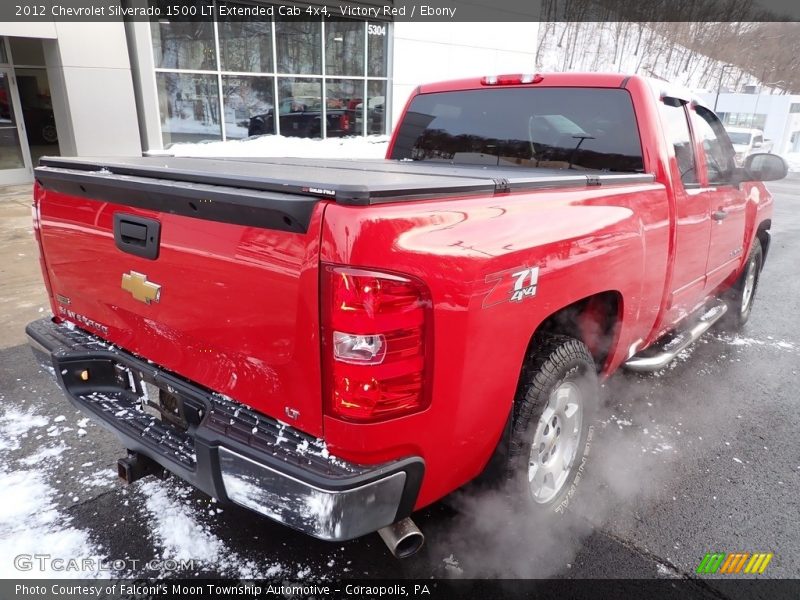 Victory Red / Ebony 2012 Chevrolet Silverado 1500 LT Extended Cab 4x4