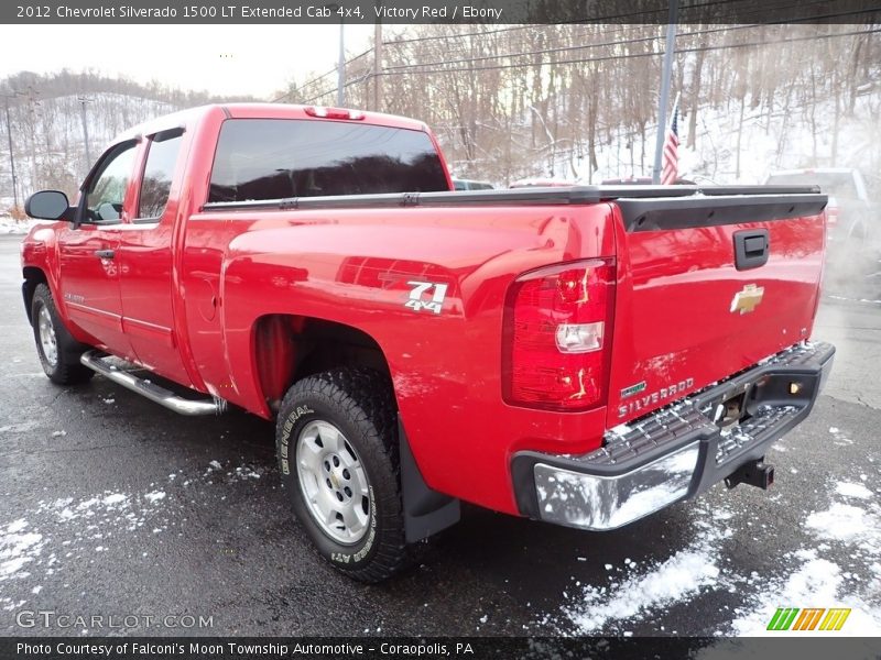 Victory Red / Ebony 2012 Chevrolet Silverado 1500 LT Extended Cab 4x4