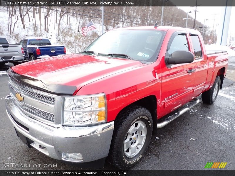 Victory Red / Ebony 2012 Chevrolet Silverado 1500 LT Extended Cab 4x4
