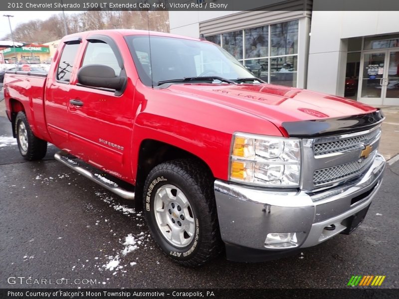 Victory Red / Ebony 2012 Chevrolet Silverado 1500 LT Extended Cab 4x4