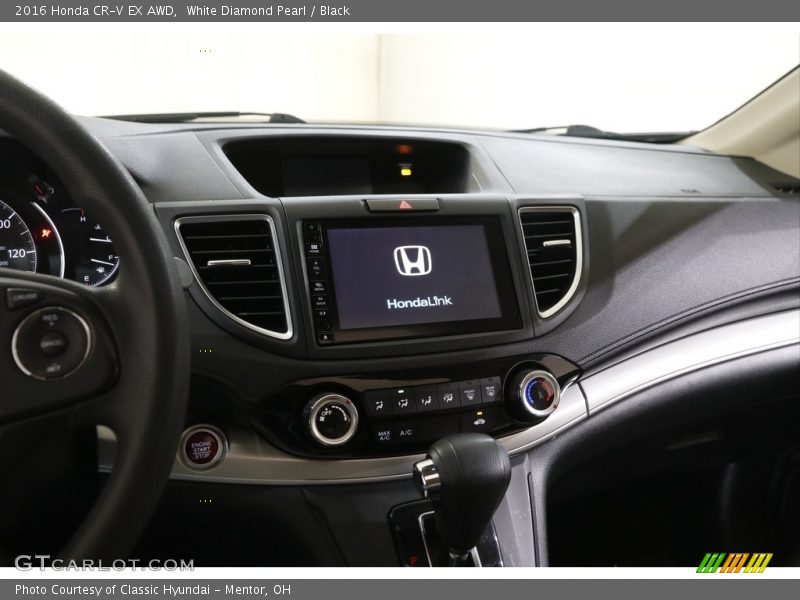 White Diamond Pearl / Black 2016 Honda CR-V EX AWD
