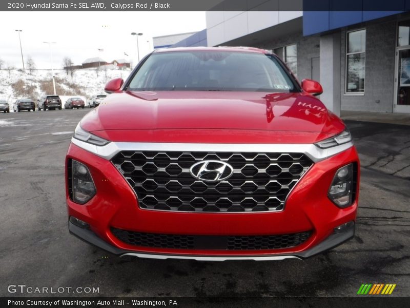 Calypso Red / Black 2020 Hyundai Santa Fe SEL AWD