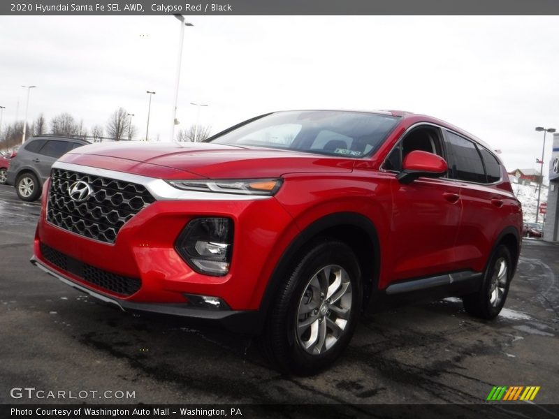 Calypso Red / Black 2020 Hyundai Santa Fe SEL AWD