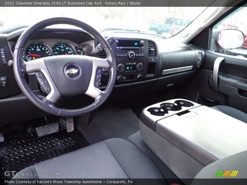 Victory Red / Ebony 2012 Chevrolet Silverado 1500 LT Extended Cab 4x4