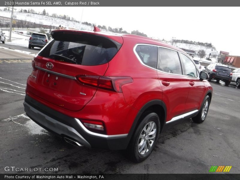 Calypso Red / Black 2020 Hyundai Santa Fe SEL AWD