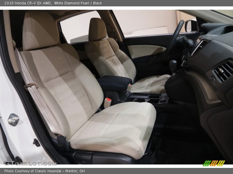 White Diamond Pearl / Black 2016 Honda CR-V EX AWD