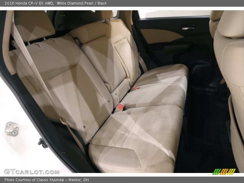 White Diamond Pearl / Black 2016 Honda CR-V EX AWD
