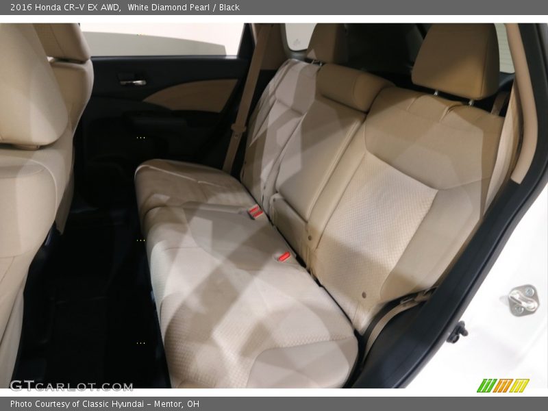 White Diamond Pearl / Black 2016 Honda CR-V EX AWD