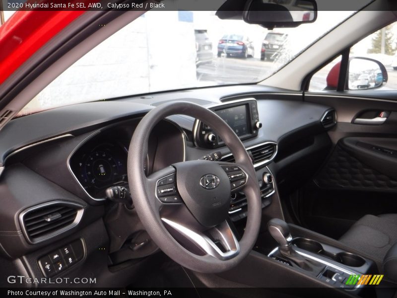Calypso Red / Black 2020 Hyundai Santa Fe SEL AWD