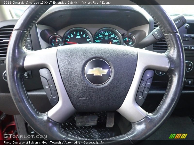 Victory Red / Ebony 2012 Chevrolet Silverado 1500 LT Extended Cab 4x4