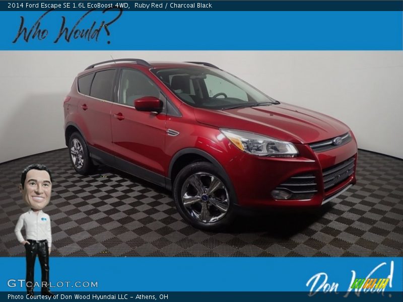 Ruby Red / Charcoal Black 2014 Ford Escape SE 1.6L EcoBoost 4WD