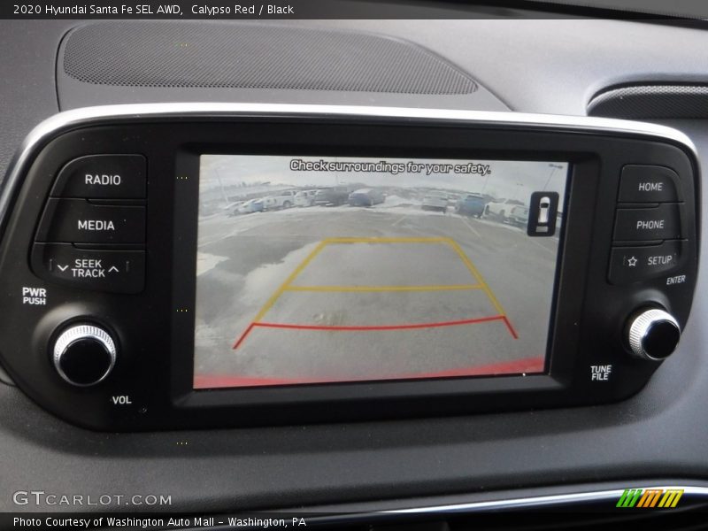 Calypso Red / Black 2020 Hyundai Santa Fe SEL AWD