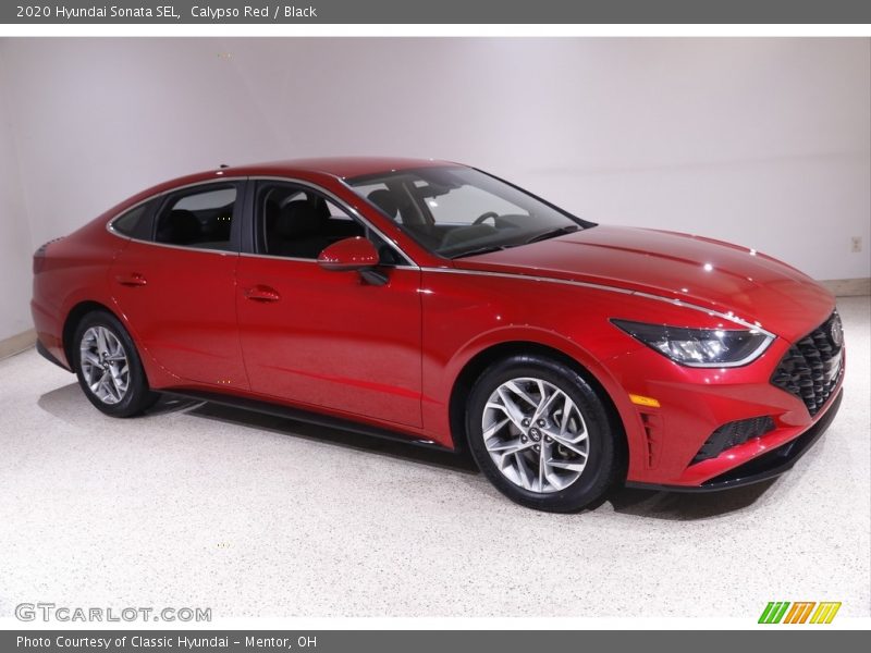Calypso Red / Black 2020 Hyundai Sonata SEL