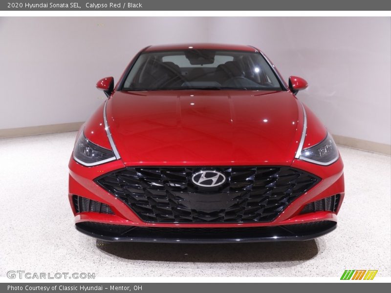 Calypso Red / Black 2020 Hyundai Sonata SEL