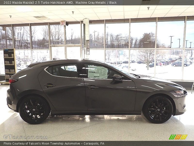 Machine Gray Metallic / Black 2022 Mazda Mazda3 2.5 Turbo Hatchback AWD