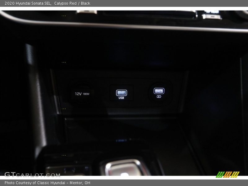 Calypso Red / Black 2020 Hyundai Sonata SEL