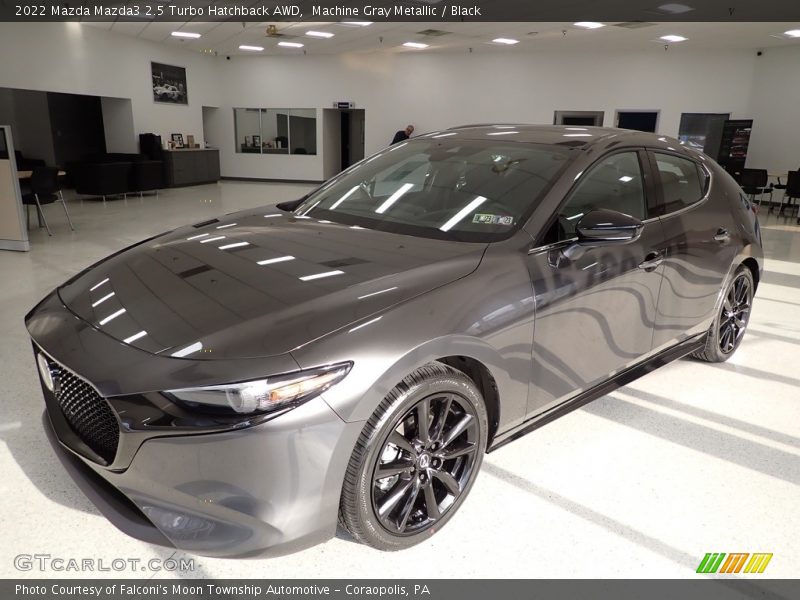 Front 3/4 View of 2022 Mazda3 2.5 Turbo Hatchback AWD