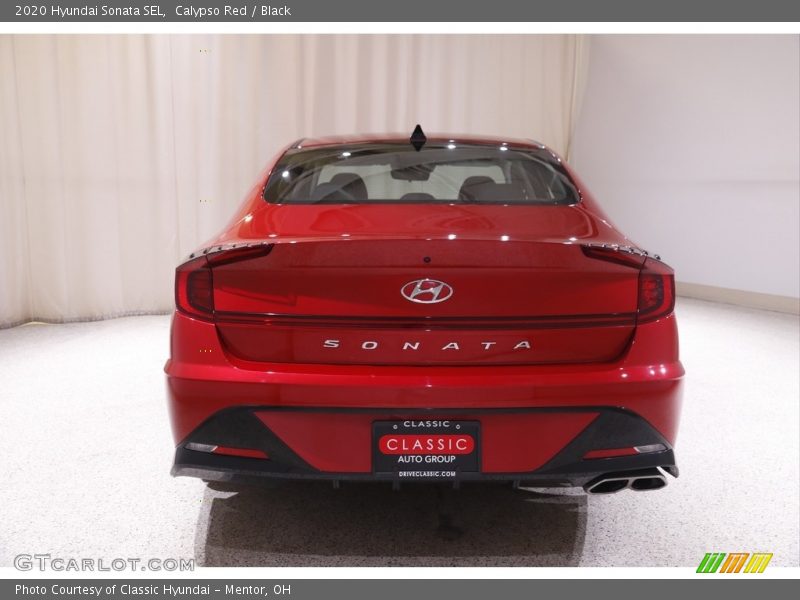 Calypso Red / Black 2020 Hyundai Sonata SEL