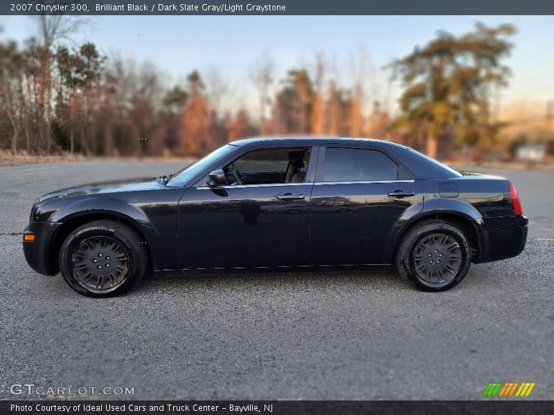 Brilliant Black / Dark Slate Gray/Light Graystone 2007 Chrysler 300