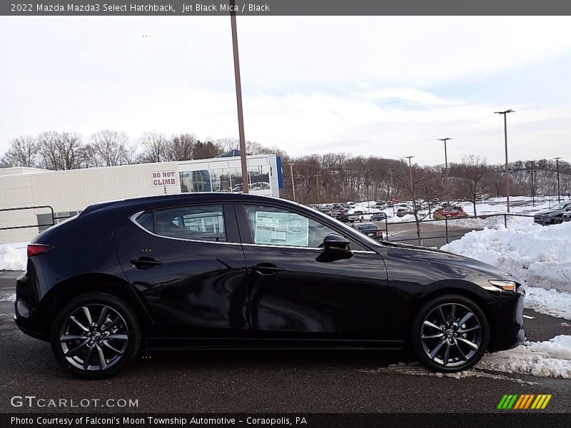 Jet Black Mica / Black 2022 Mazda Mazda3 Select Hatchback