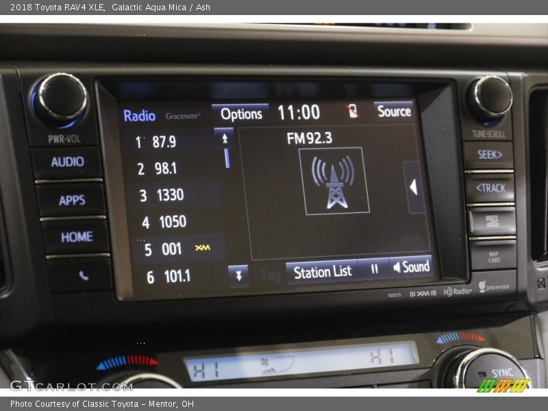 Galactic Aqua Mica / Ash 2018 Toyota RAV4 XLE