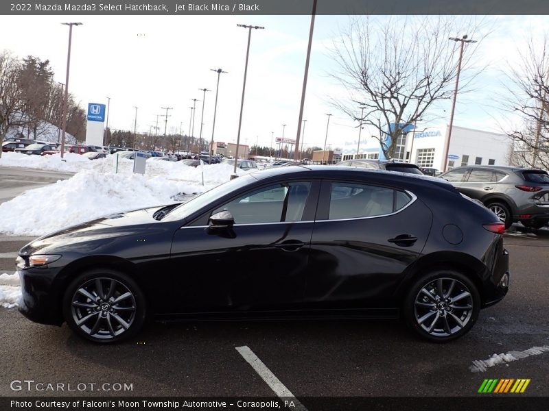 Jet Black Mica / Black 2022 Mazda Mazda3 Select Hatchback