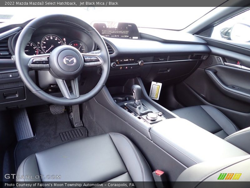  2022 Mazda3 Select Hatchback Black Interior