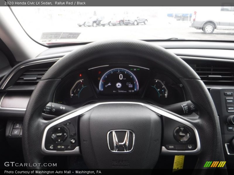 Rallye Red / Black 2020 Honda Civic LX Sedan