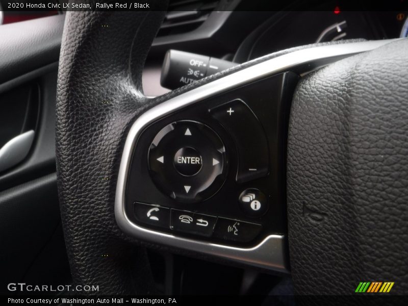 Rallye Red / Black 2020 Honda Civic LX Sedan