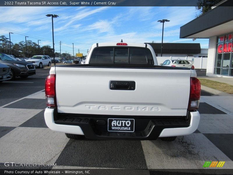 Super White / Cement Gray 2022 Toyota Tacoma SR Access Cab