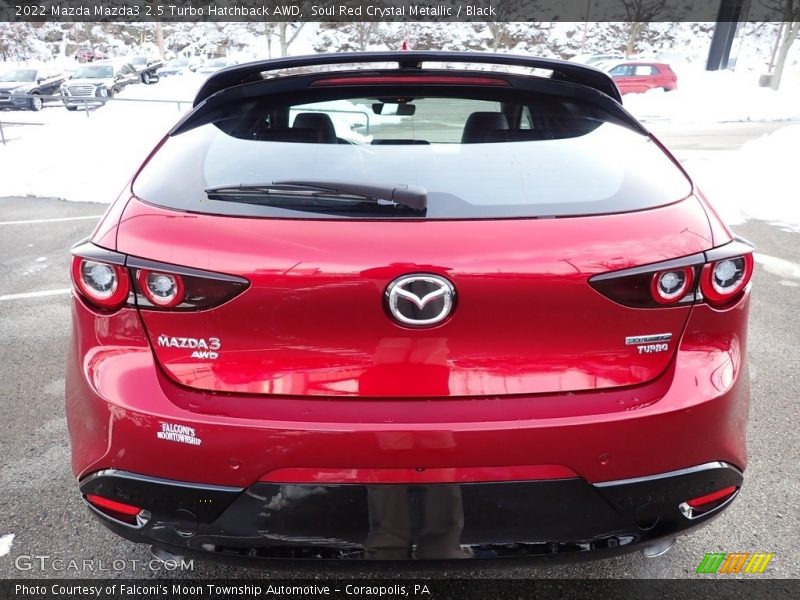 Soul Red Crystal Metallic / Black 2022 Mazda Mazda3 2.5 Turbo Hatchback AWD