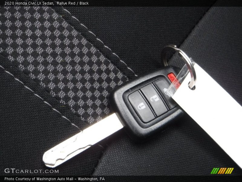 Rallye Red / Black 2020 Honda Civic LX Sedan