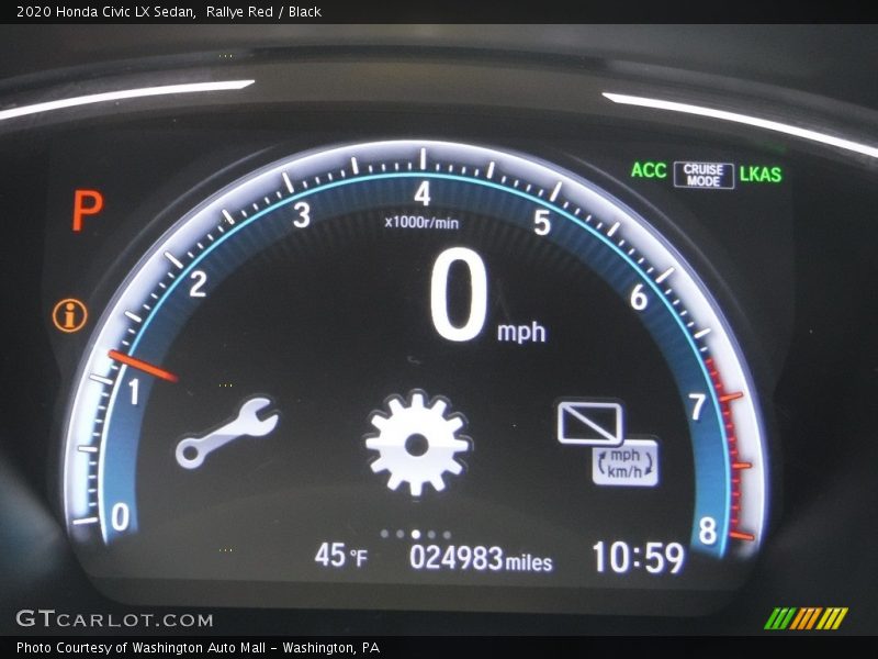 Rallye Red / Black 2020 Honda Civic LX Sedan