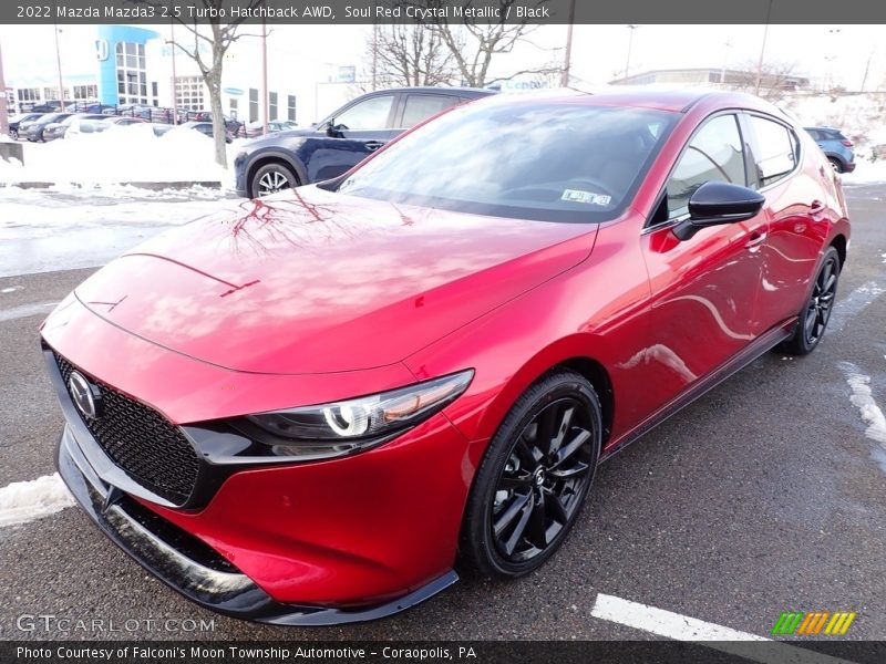 Front 3/4 View of 2022 Mazda3 2.5 Turbo Hatchback AWD