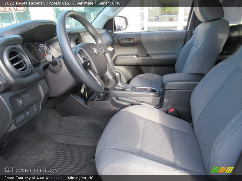Super White / Cement Gray 2022 Toyota Tacoma SR Access Cab
