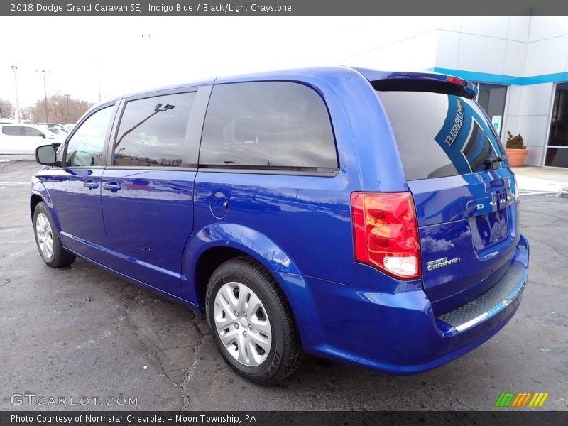 Indigo Blue / Black/Light Graystone 2018 Dodge Grand Caravan SE
