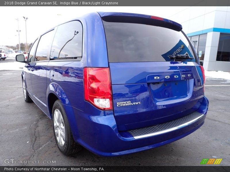 Indigo Blue / Black/Light Graystone 2018 Dodge Grand Caravan SE